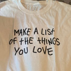 NWOT LONELY GHOST MAKE A LIST TEE XL